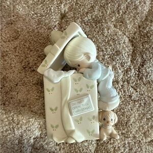 Precious Moments Ceramic Figurine with White and Cream Accents